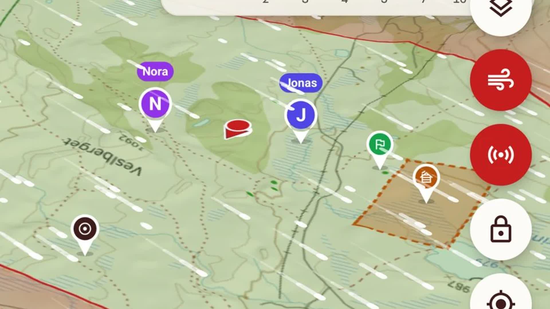 Wind on the map